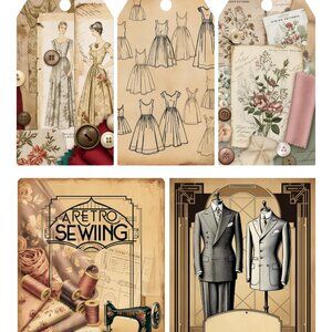 Junk Journal Sewing pages